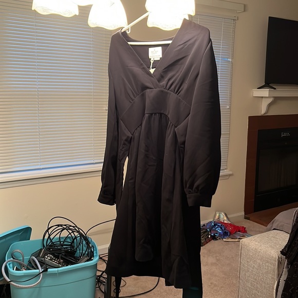 Kate Spade Black Tie Waist Dress Size 8 - Picture 1 of 5